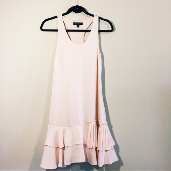 Pale Pink Ruffled Racer Back Dress - Picture 2 of 6